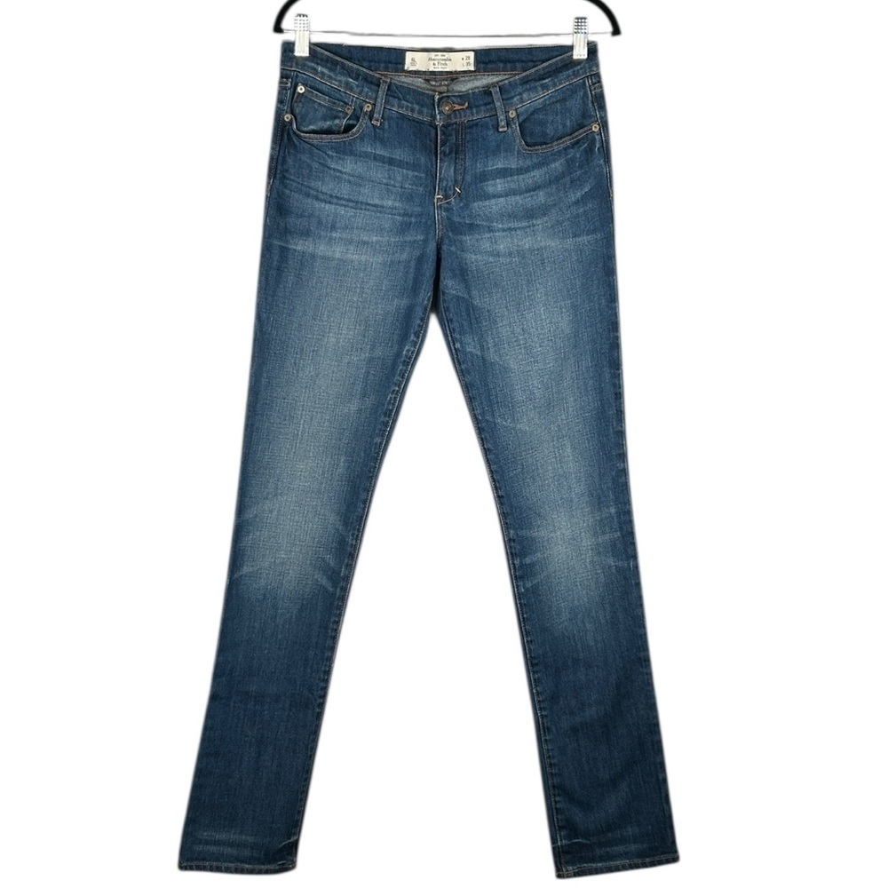 Abercrombie & Fitch Erin Classic Denim Straight Leg Perfect Stretch Jeans Sz 28